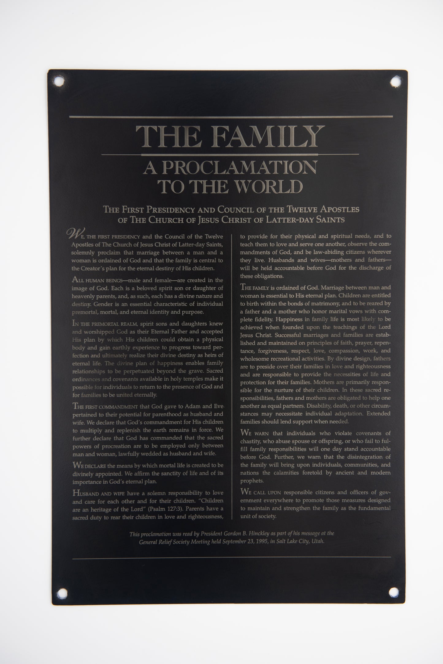 Family Proclaimation