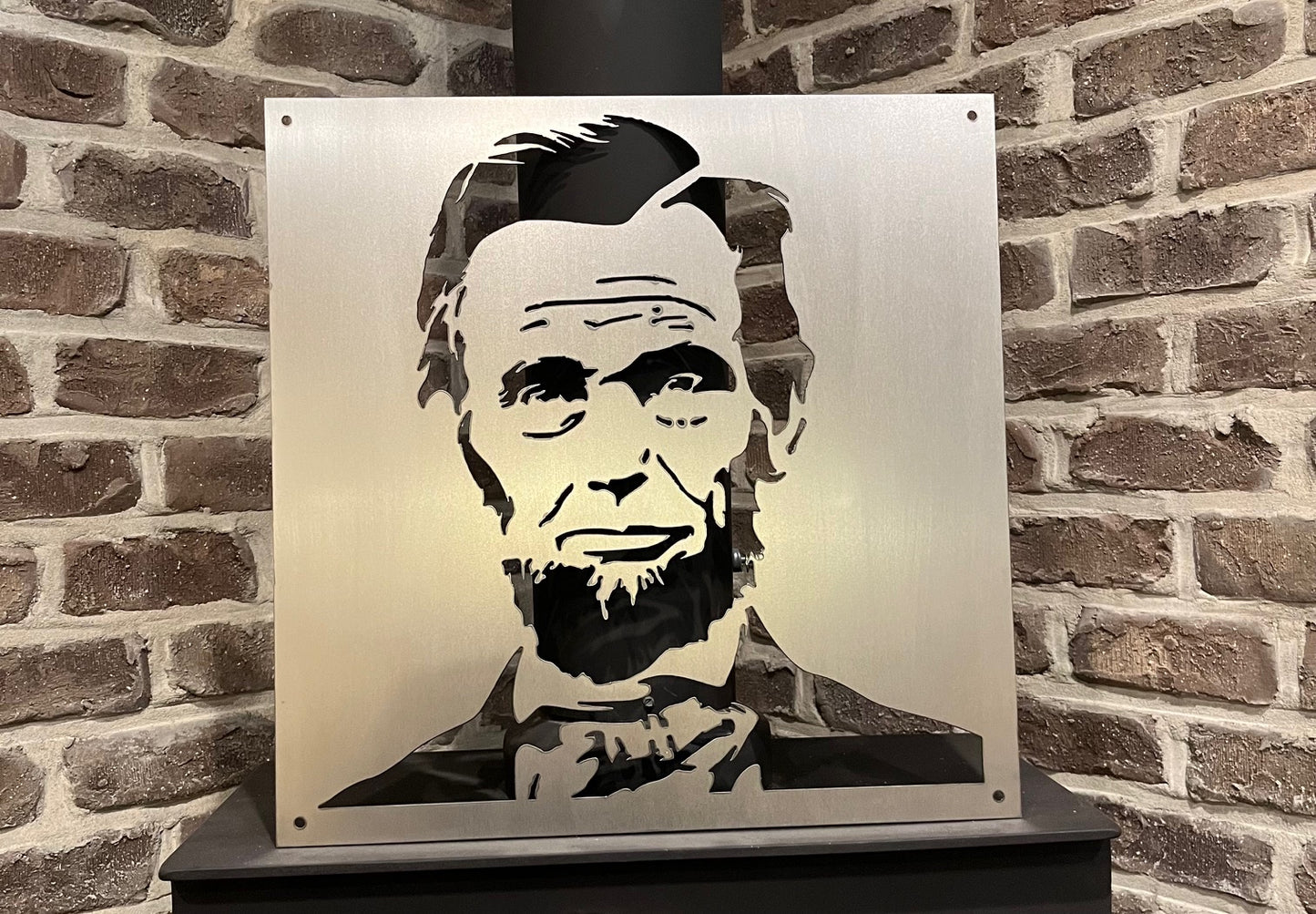 Abraham Lincoln 20"X20" Steel Plate Decor