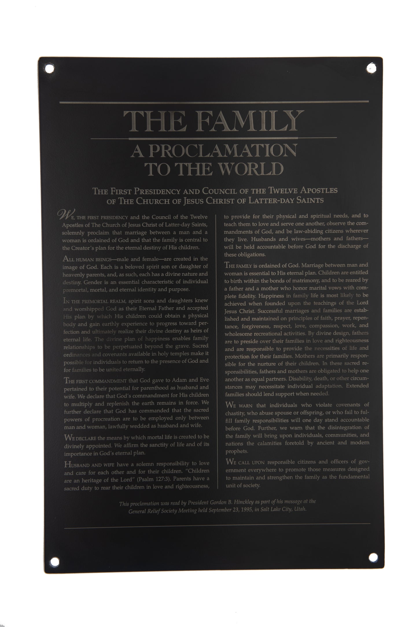 Family Proclaimation