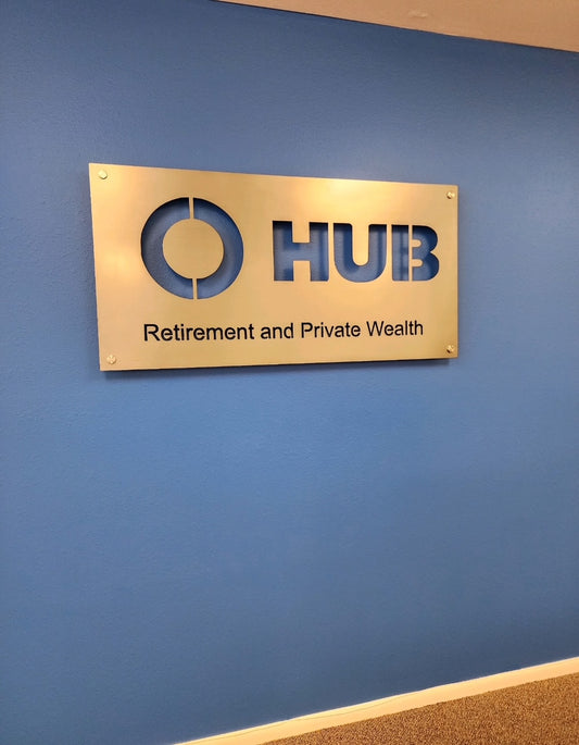 Custom Steel Entry Sign  24" X 48"